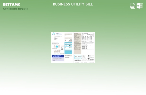 модерен стил Австралија AGL сметка за електрична енергија, деловна сметка за ком